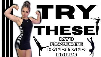 *sexy* MY FAVOURITE HANDSTAND DRILLS | skin tight dress #1