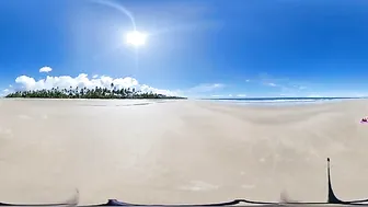 OnlyFans Romanian Girl on the BEACH loving the OCEAN | vr 360 video #4