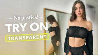 Transparent Try On | See Through Two Piece | 4K Haul