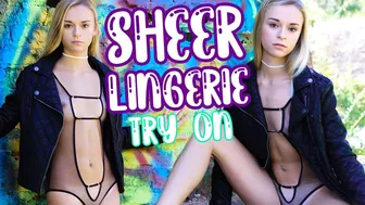 Sheer Lingerie Try On Haul and Showcase - Tori