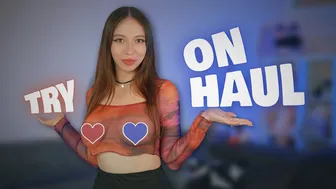 4K TRANSPARENT Sheer Tops TRY ON HAUL With Cyber Girl