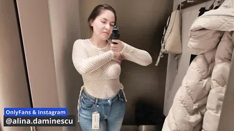 M-am DEZBRACAT în MALL să probez acest BODY TRANSPARENT ! #5