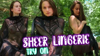 Sheer Lingerie Try On Haul and Showcase - Sophia