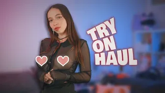 4K TRANSPARENT See-Through Blouses TRY ON HAUL With Cyber Girl #1