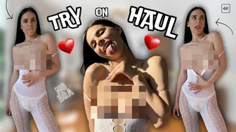 [4K] TRANSPARENT Crazy Outfit Try On Haul w/ Mirror View???????? | 4K Quality