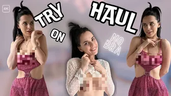 4K Transparent Summer Fashion Try-On Haul | Emily Haul 2024's