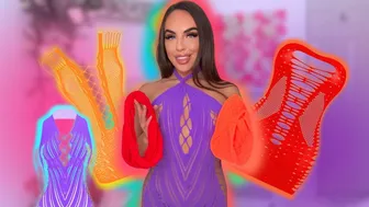 4K TRANSPARENT Dresses TRY ON with Mirror View! Ana Daisy Scott TryOn