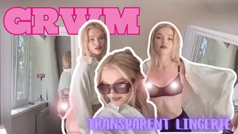 [4K] GRWM In Park | Transparent Lingerie