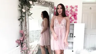 4K TRANSPARENT Dresses TRY ON with Mirror View! Ana Daisy Scott TryOn #5