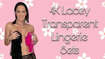 Try-On Haul: 4K Lacey Transparent Lingerie Sets | Ainsley Adams