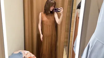 4K] Try-on Haul Transparent Sheer Dress No Bra #2