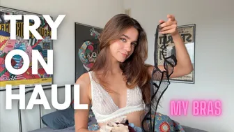 [4K] Try On Haul | BRAS REVIEW | Get Ready With Me | See Through and No Bra #1