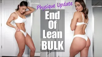 Physique Update Measurements & My Weight END OF LEAN BULK #1