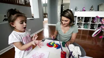 She Is Going To Be So mad At Us | Finger Painting | "Time is The Enemy" | Vlog 137 #3