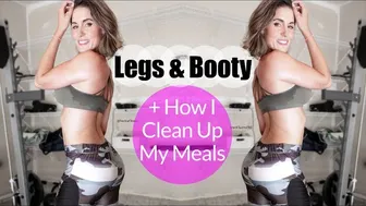 Leg Day On A Bloated Tummy! How To Clean Up Your Diet After A High Fat Meal | Macros Vlog 158