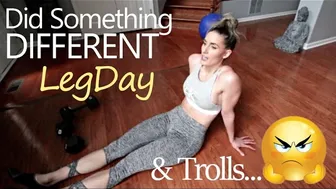 Leg day at HOME, Minimal Equipment Used & This Hater Has Gone Too Far vlog 119