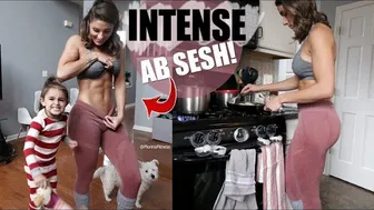 Ab Sesh Routine & Cooking For 3 While Tracking Macros | Season 2 Vlog 49