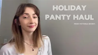 My VERY SEXY Victoria Secret Holiday Panty Try On Haul #1