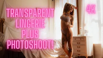 4K TRANSPARENT LINGERIE | Super Sheer 2 Piece set | With Behind the scenes and Photos #1