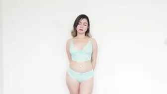 LACE/SEE THROUGH LINGERIE TRY ON HAUL ( ALL BLUE ) | ERIKA RAMOS #3