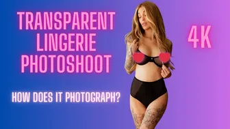 TRANSPARENT Lingerie Try On and Photoshoot! See how it wear and how it photographs