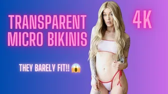 MICRO BIKINI Try On Haul! The TINIEST yet and TRANSPARENT