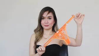 MESH & SEE THROUGH LINGERIE TRY ON HAUL ( ALL ORANGE ) | ERIKA RAMOS