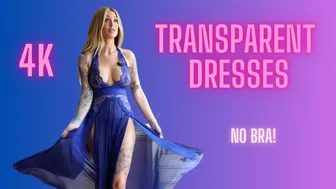 SEE THRU DRESSES | Sheer and Transparent | Fan Submitted } No bra Try On!