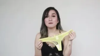 MESH & SEE THROUGH LINGERIE TRY ON HAUL ( ALL YELLOW ) | ERIKA RAMOS #4