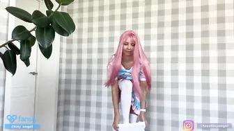 [4K] Pink Dress and Transparent Casual Outfit Haul with Angel #3