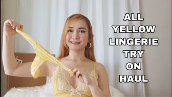 ALL YELLOW LINGERIE TRY ON HAUL FT. SHEIN | ERIKA RAMOS