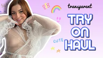 [4K] Try on Haul 2024 | Transparent Clothes #1