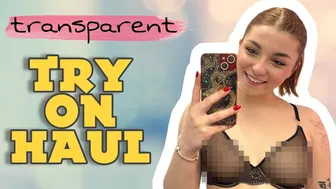 [4K] Transparent Lingerie | Try on Haul with Elisa #1