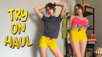 Sunny Vibes: Try-On Haul with Yellow Shorts & Chic Tops