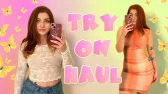 See-Through Try On Haul | Transparent Clothes | Try-On Haul At The Mall #1