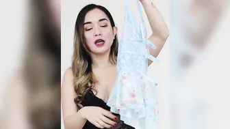 MESH BLUE LINGERIE TRY ON HAUL | ERIKA RAMOS #5