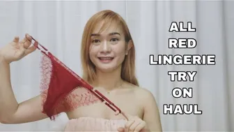 ALL RED LINGERIE TRY ON HAUL ft. SHEIN | ERIKA RAMOS