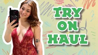 [4K] Transparent Lingerie | Try on Haul with Elisa