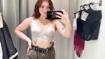 [4K] Transparent Lingerie | Try on Haul with Elisa #4