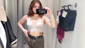 [4K] Transparent Lingerie | Try on Haul with Elisa #5