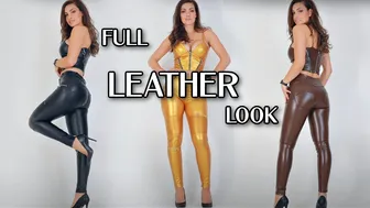 Full leather look longer Try on ✨ #deniceandree