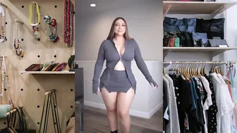 HOW TO Mini DRESS Bodysuit OUTFIT, Try On Haul And Ideas For You, Model Fashion, Plus size #16 #3