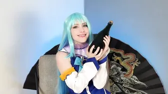 No Panties Cosplay Try On Haul: Aqua (Konosuba) | Stelarhoshi #2