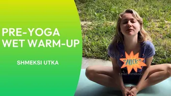 Pre-Yoga warm-up outdoor #yoga #bikini #sport