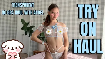 [4K] Too Hot to Handle: Angel's Daring Floral Lingerie Try-On