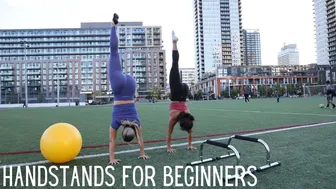 I wasn't expecting this...handstand workshop with LittleT