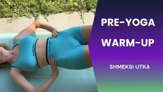 Pre-Yoga Warm-up 4K #yoga #bikini #sport #1