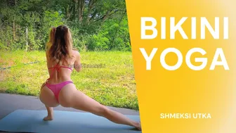 Bikini Yoga outdoor 4K #yoga #bikini