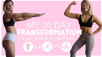 REALISTIC 30 DAY WEIGHT LOSS TRANSFORMATION!