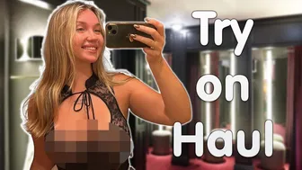 See-Through Try On Haul | Transparent Lingerie and Clothes | Try-On Haul At The Mall 2024 #1